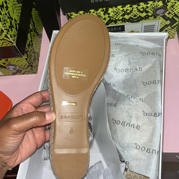 Snake print wedge shoes - Picture 4 of 4